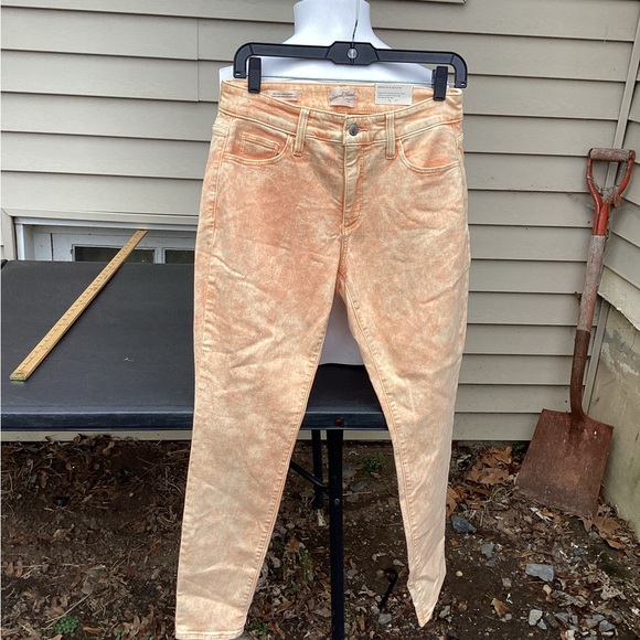 UNIVERSAL THREAD Women's High Rise Skinny Stretch Jeans Orange Acid Wash  6/28 - Picture 1 of 5